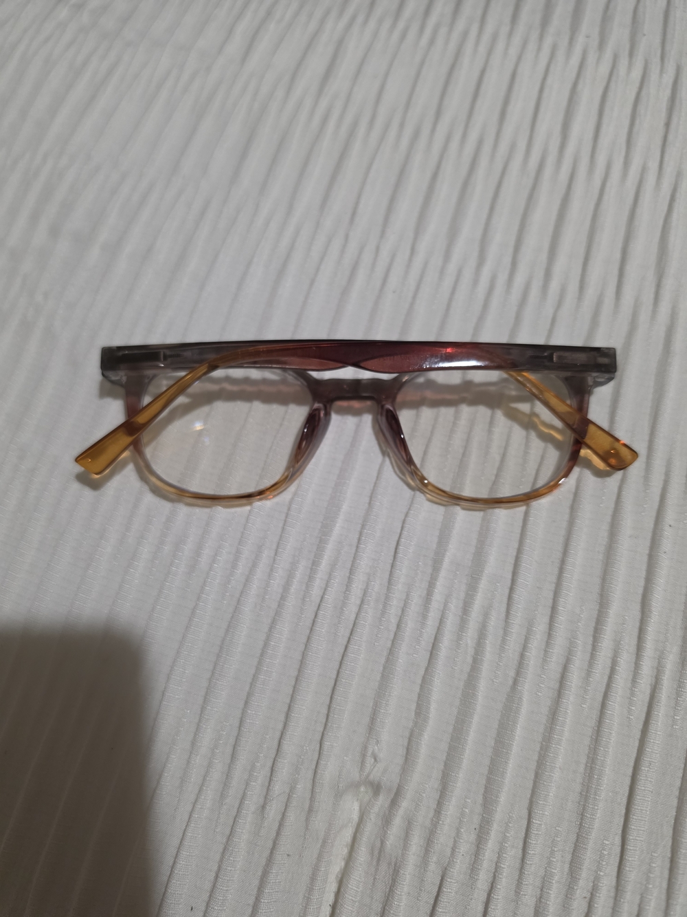 Purple And Orange Ombre Bluelight Reader Glasses Great Condition - Picture 2 of 5